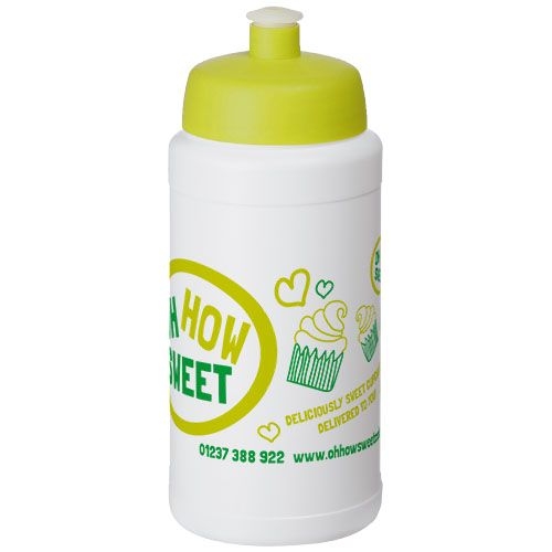 PF210688-5Baseline® Plus 500 ml Flasche mit Sportdeckel_ weiss_limone