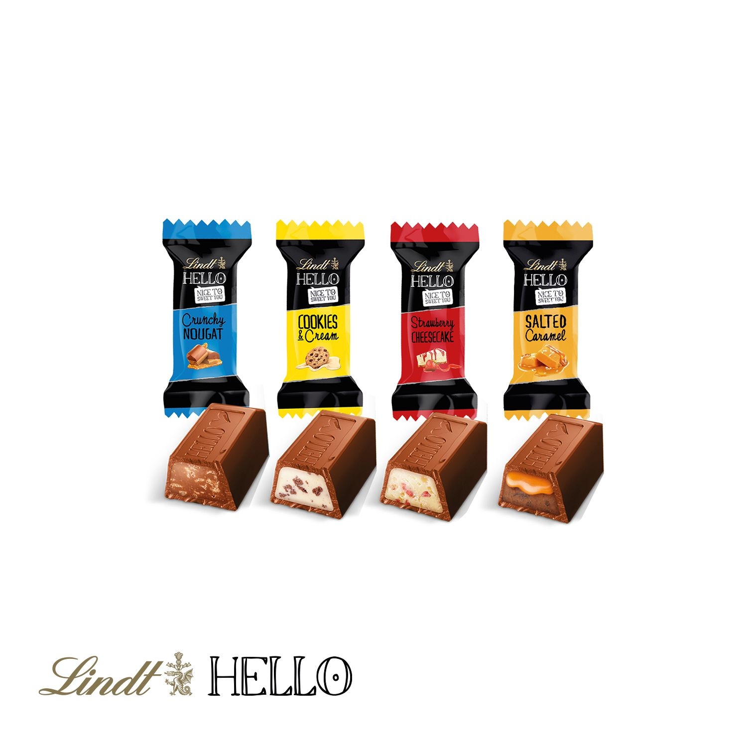 CD95588-013D Praesent _Container_ mit Lindt HELLO_ Lindt Hello Mini Stick