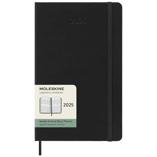 PF107937-1Moleskine Hardcover 12 Monate Wochenkalender L vertikal_ schwarz