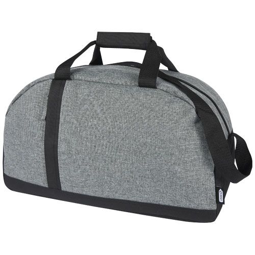 PF120656-1Reclaim GRS recycelte Sport-Reisetasche 21 L_ schwarz_heather grau