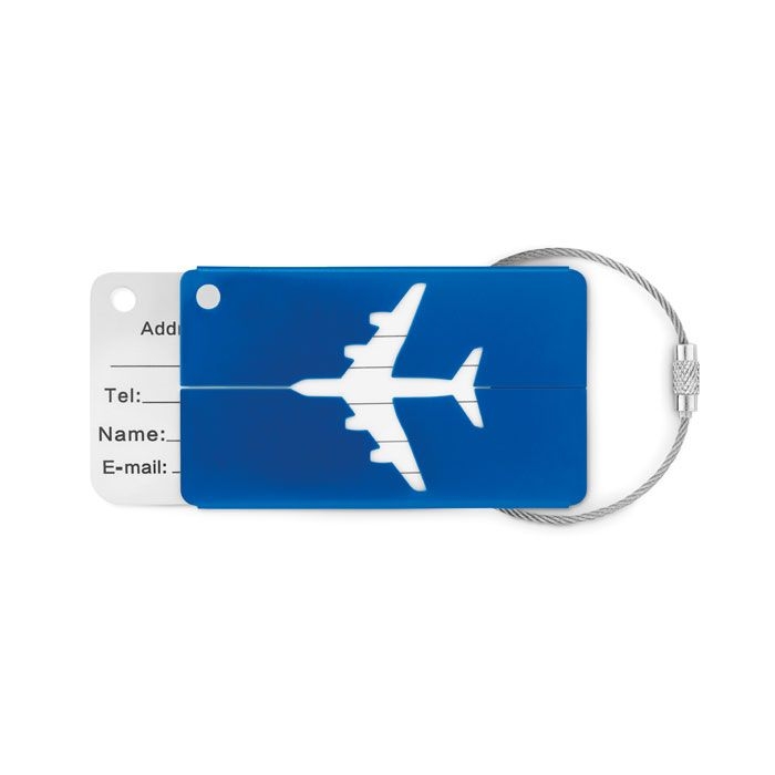 MO9508-37Fly Tag Kofferanhaenger aus Aluminium_ Koenigsblau