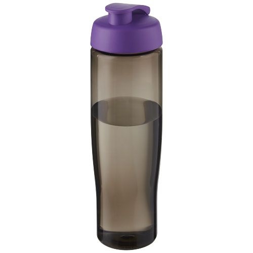 PF210448-5H2O Active® Eco Tempo 700 ml Sportflasche mit Klappdeckel_ lila_kohle PF210448-5H2O Active® Eco Tempo 700 ml Sportflasche mit Klappdeckel_ lila_kohle