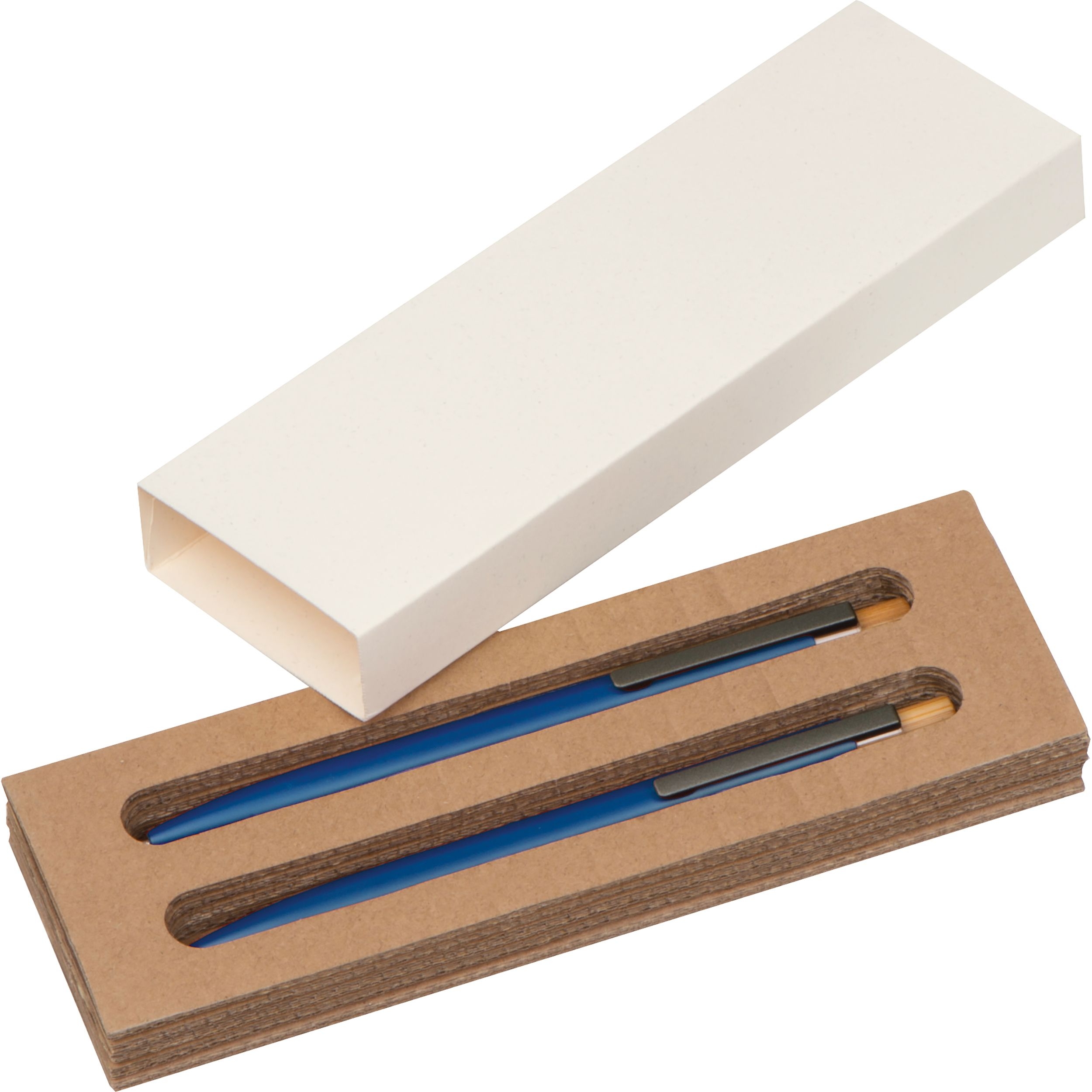 MA14426Schreibset mit Kugelschreiber und Druckbleistift aus recyceltem Aluminium