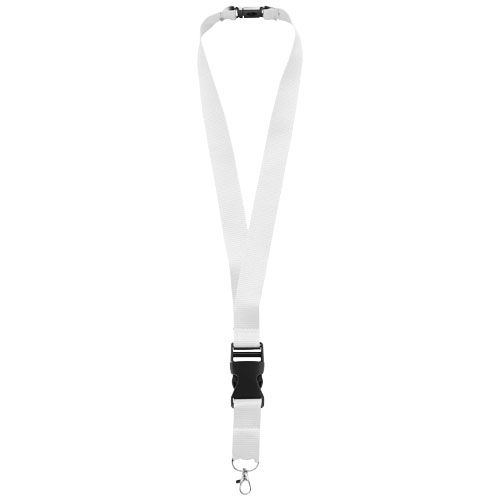 PF102130-6Yogi Lanyard mit Sicherheitsverschluss_ weiss