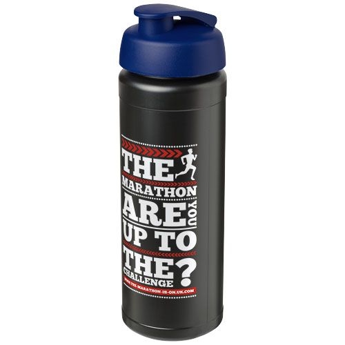 PF210074-14Baseline® Plus grip 750 ml Sportflasche mit Klappdeckel_ schwarz_blau