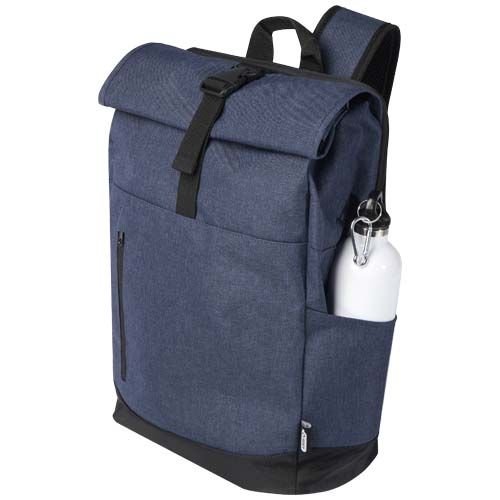 PF120548-2Libra 15_6_ GRS recycelter Rolltop Laptop-Rucksack 12L_ heather navy