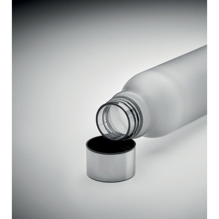 MO6237-27Glacier Rpet Trinkflasche RPET 600ml_ Transparent Grau