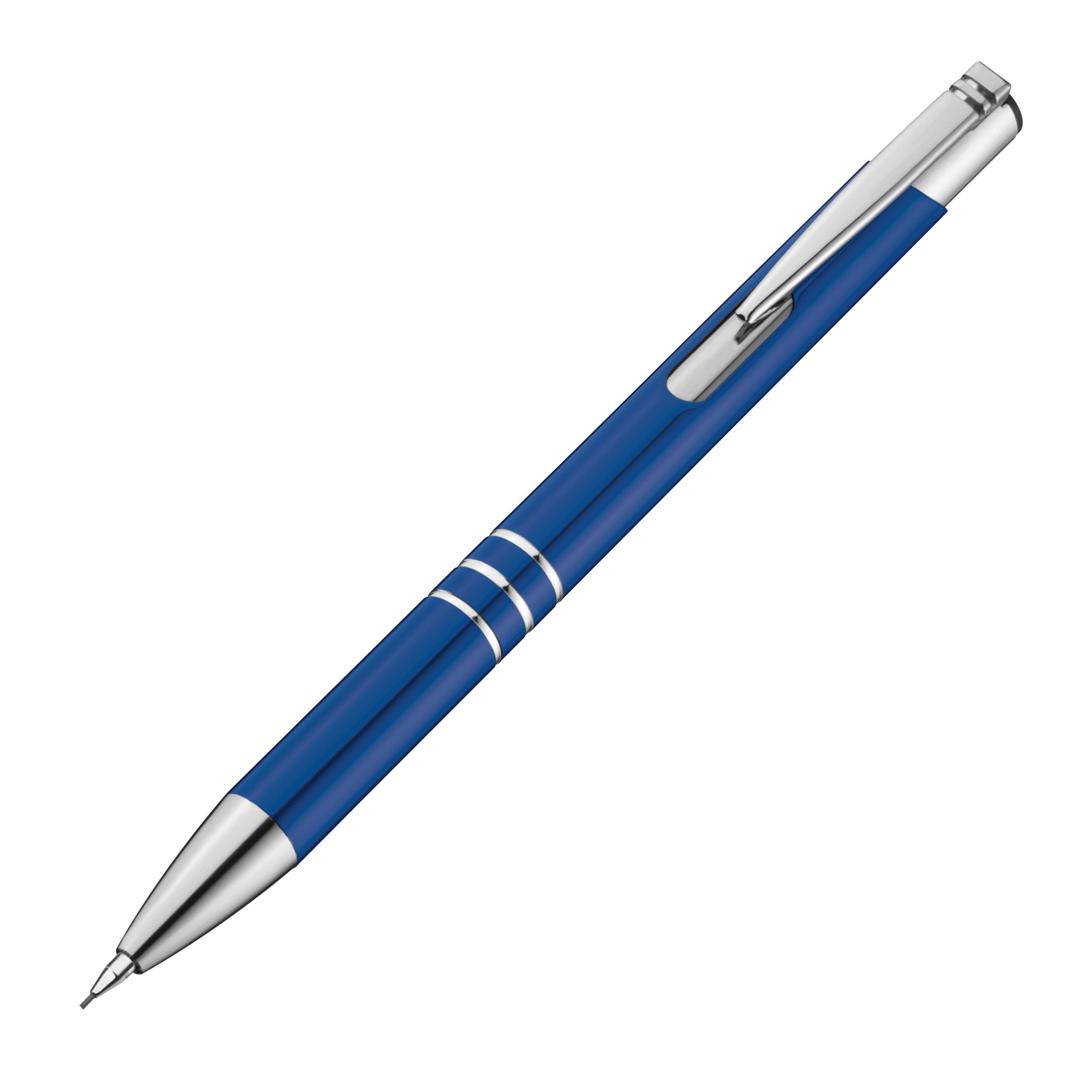 MA13330-04Schreibset mit Kugelschreiber und Druckbleistift aus Metall_ blau