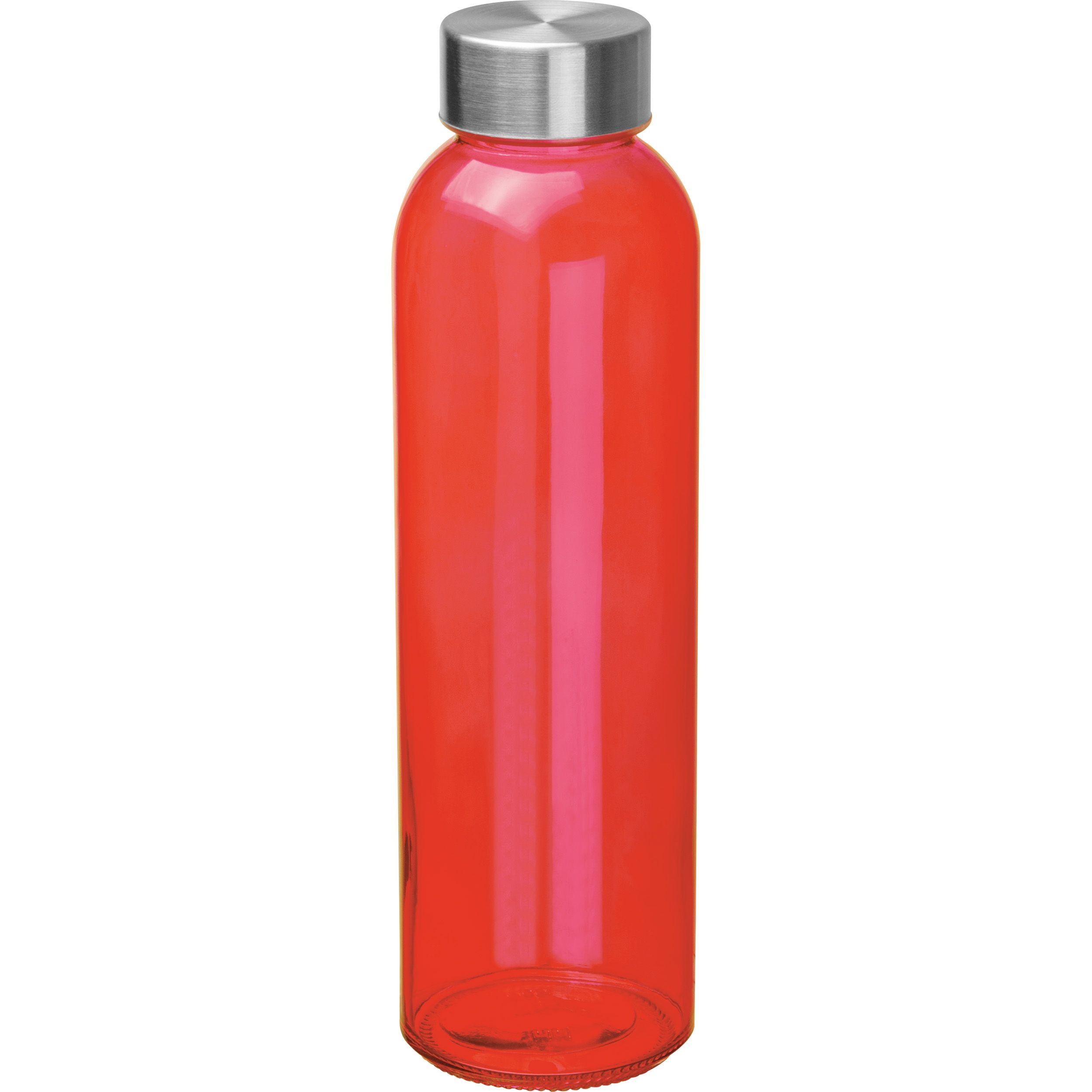 MA61394-05Trinkflasche aus Glas_ 500ml EUGEN_ rot