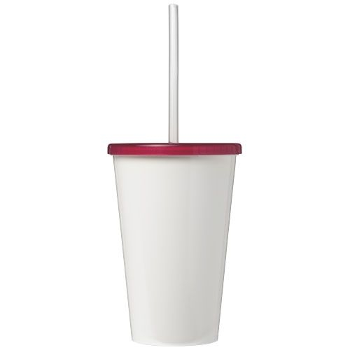 Brite-Americano® 350 ml doppelwandiger Stadium Becher, magenta