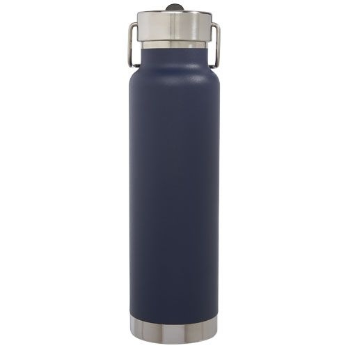 PF100732-2Thor 750 ml Kupfer-Vakuum Sportflasche mit Trinkhalm_ dunkelblau