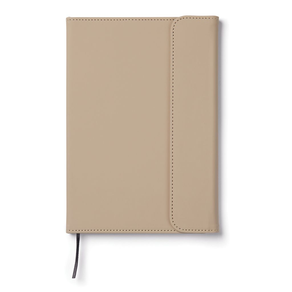 XDV77310-9VINGA Baltimore GRS-zertifiziertes Papier _ PU-Notizbuch_ greige