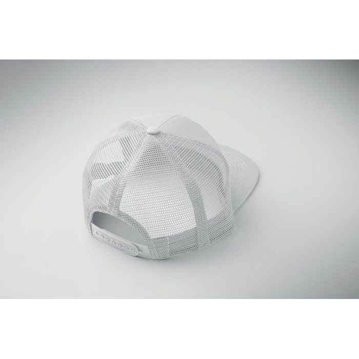 MO2866-06Bead Flache Kappe 7 Panels_ weiss