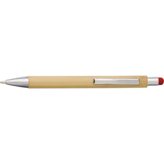 GI548774-08Kugelschreiber aus Bambus und Kunststoff Claire_ Rot GI548774-08Kugelschreiber aus Bambus und Kunststoff Claire_ Rot