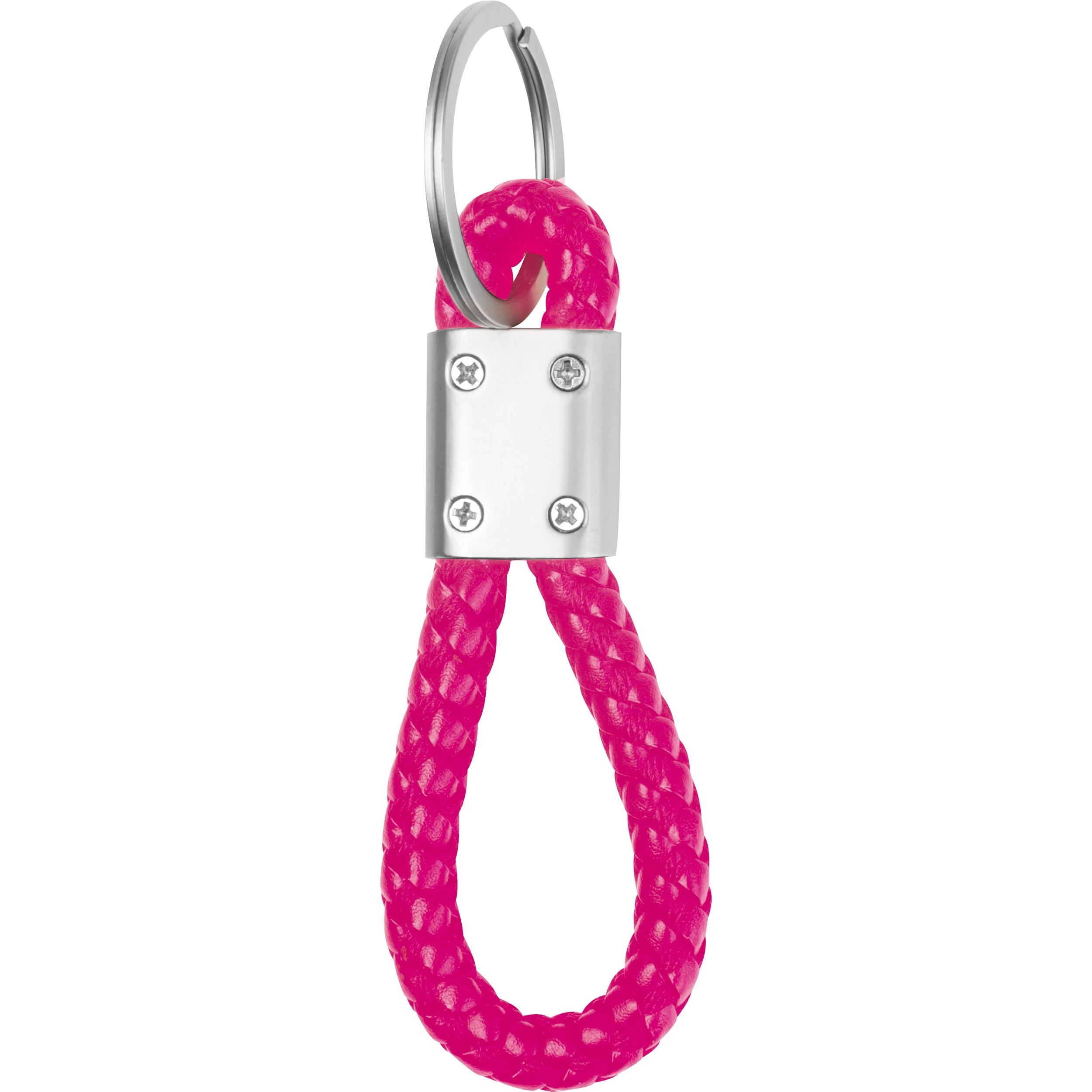 MA95466-11Metall-Schluesselanhaenger mit Kordel ERNEST_ pink