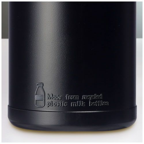PF210461-12Baseline 500 ml recycelte Sportflasche mit Klappdeckel _ schwarz_aquablau