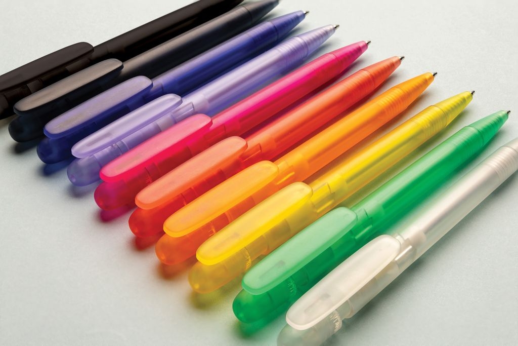 XDP611.26-08Devin transparenter Stift aus GRS zertifiziertem rABS_ orange