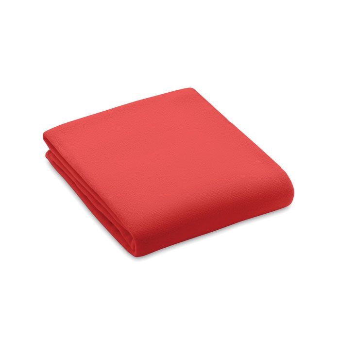 MO6805-05Bogda RPET-Polar Fleece-Decke_ Rot