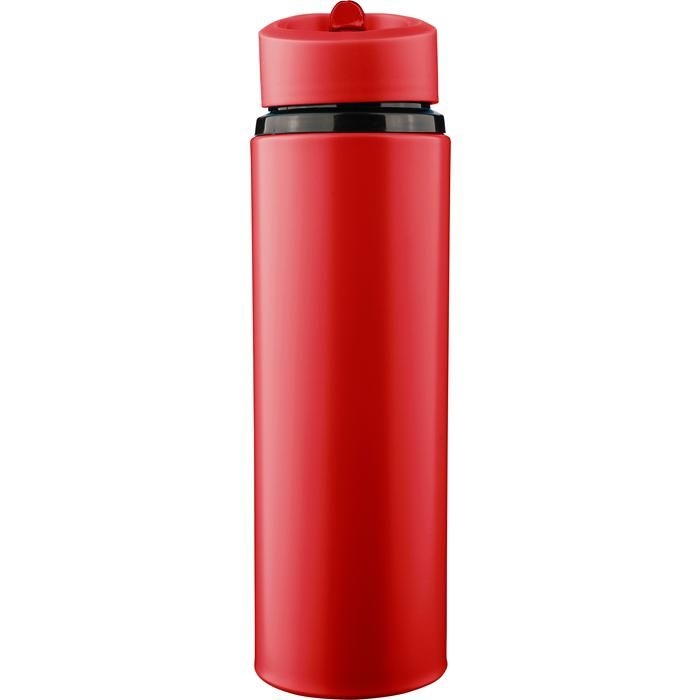 GI1349361-08Recycelte Trinkflasche aus Edelstahl _500 ml_ Zeno_ rot