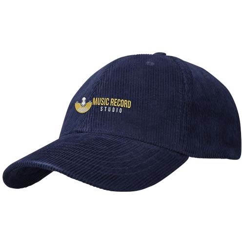 PF111073-2Hutton Kappe aus recyceltem Cord mit 6 Segmenten_ navy