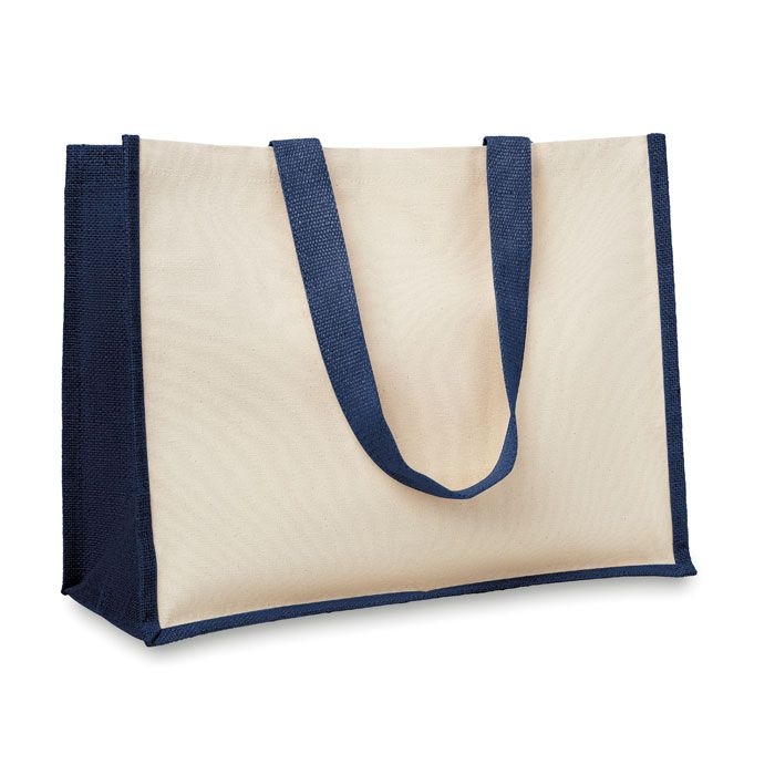 MO8967-04Campo De Fiori Jute_Canvas Shopper _ blau