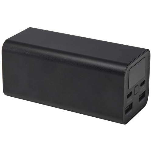 PF124440-1Acamar 70 W 20.000 mAh Laptop Powerbank aus recyceltem Aluminium_ schwarz