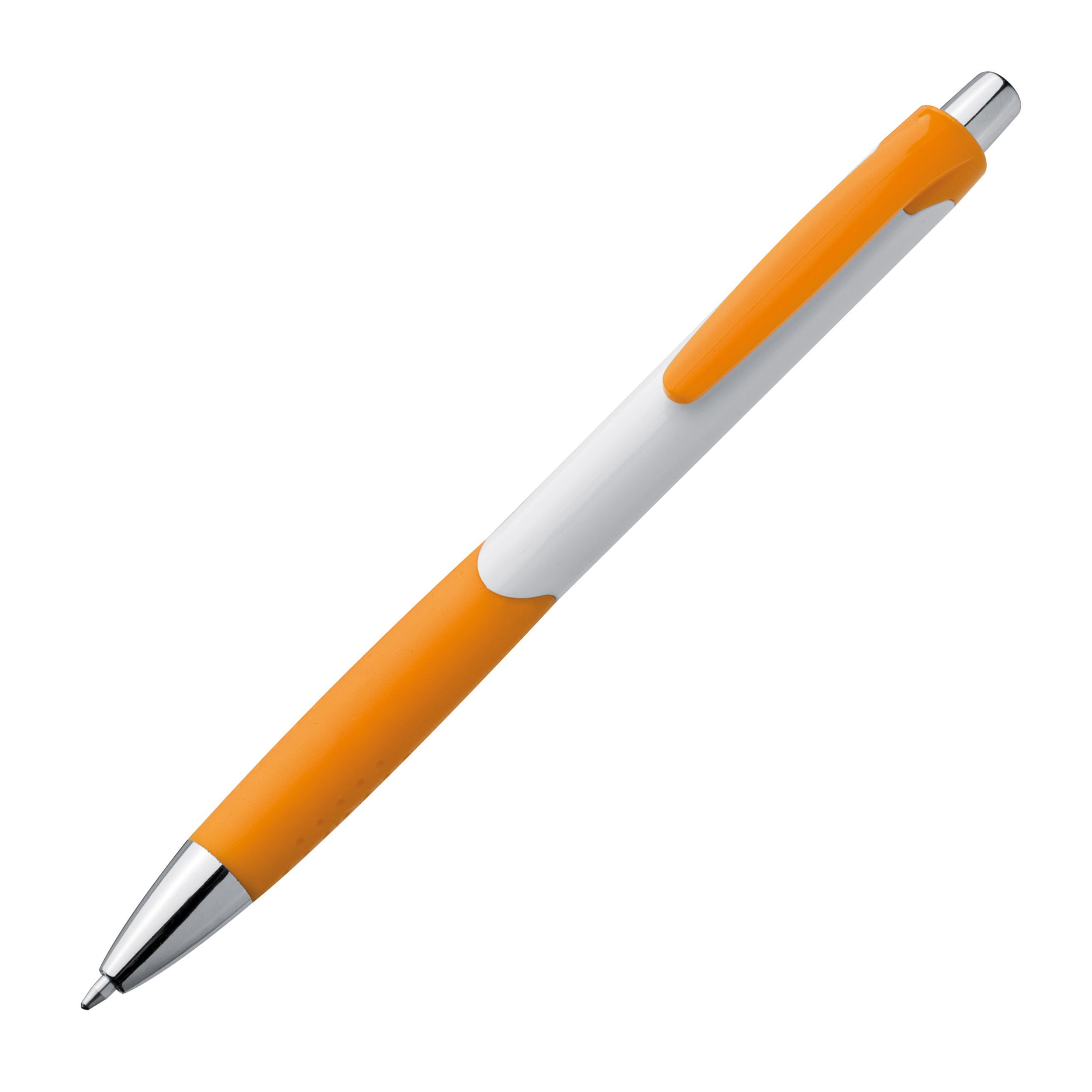 MA17899-10Kugelschreiber mit farbiger Gummigriffzone _ orange