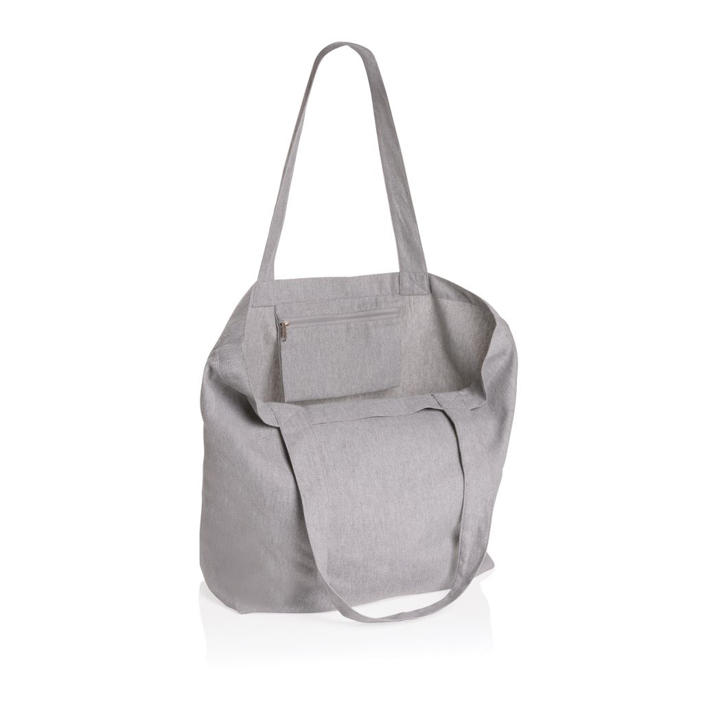 XDP762.96-2Impact Aware™ 240g_m² rcCanvas Shopper _ Tasche_ ungefaerbt_ grau
