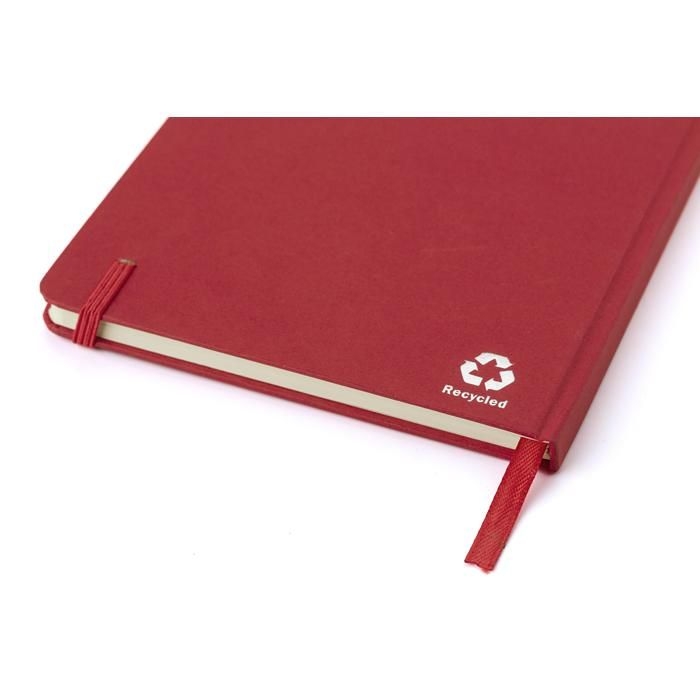 GI1015150-04Notizbuch aus recyceltem Karton _A5_ Evangeline_ gruen