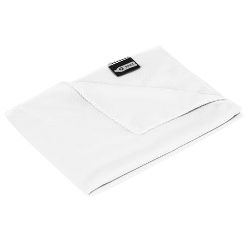 PF125001-1Raquel Sport Kuehlhandtuch im Etui aus recyceltem PET Kunststoff 80 x 30 cm_ weiss