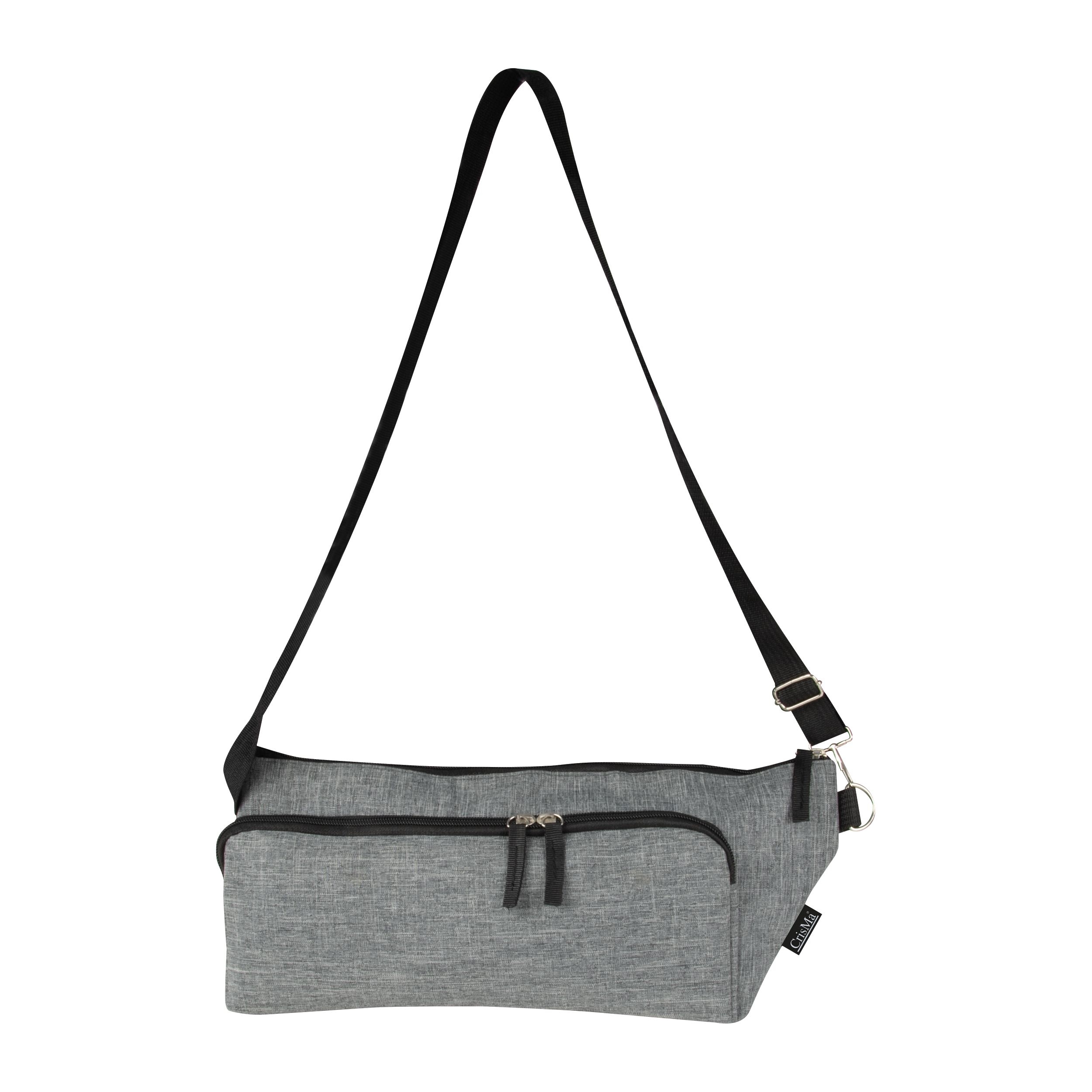 MA60916-07Umhaengetasche aus Polyester_ silbergrau