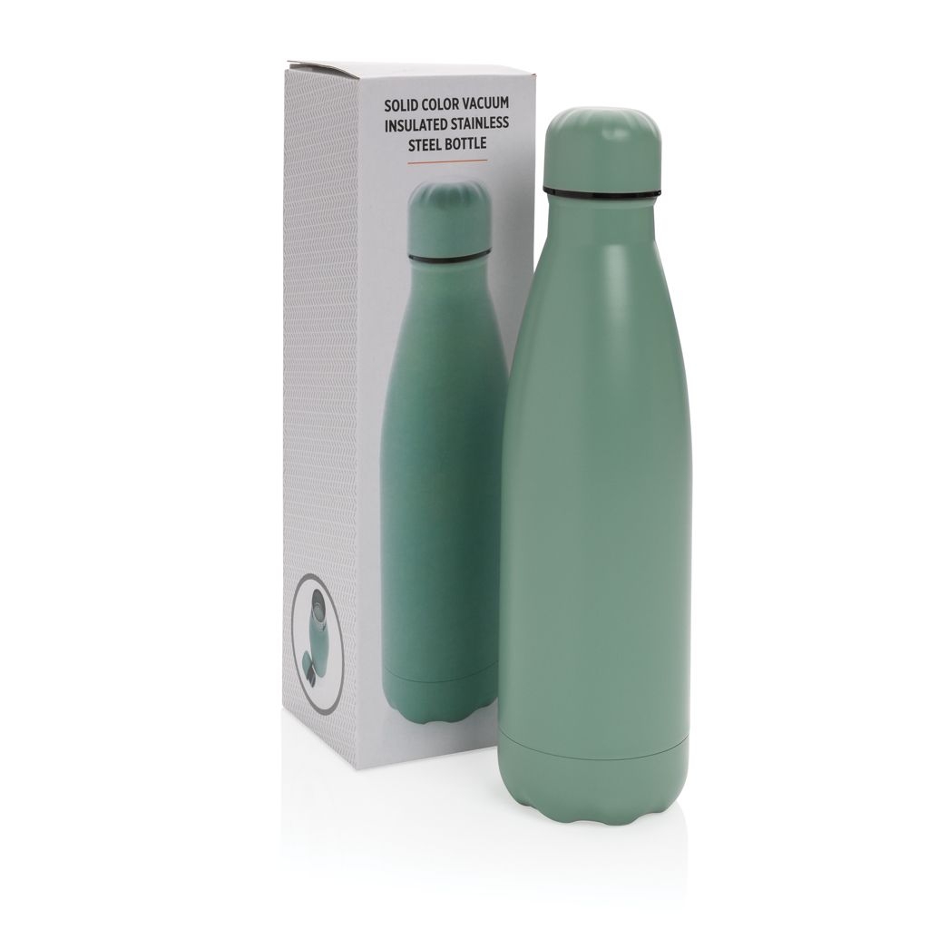 XDP436.46-7Einfarbige Vakuumisolierte Stainless Steel Flasche_ gruen