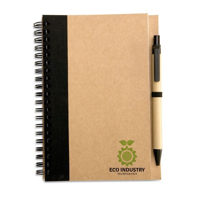 IT3775-03Sonora Plus Recycelter Notizblock_ Schwarz