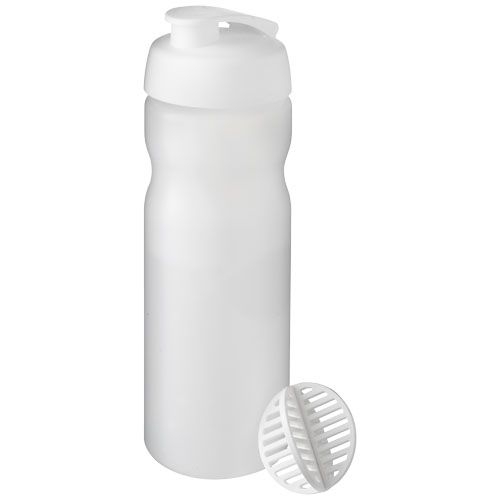 PF210703-1Baseline Plus 650 ml Shakerflasche_ weiss_klar mattiert