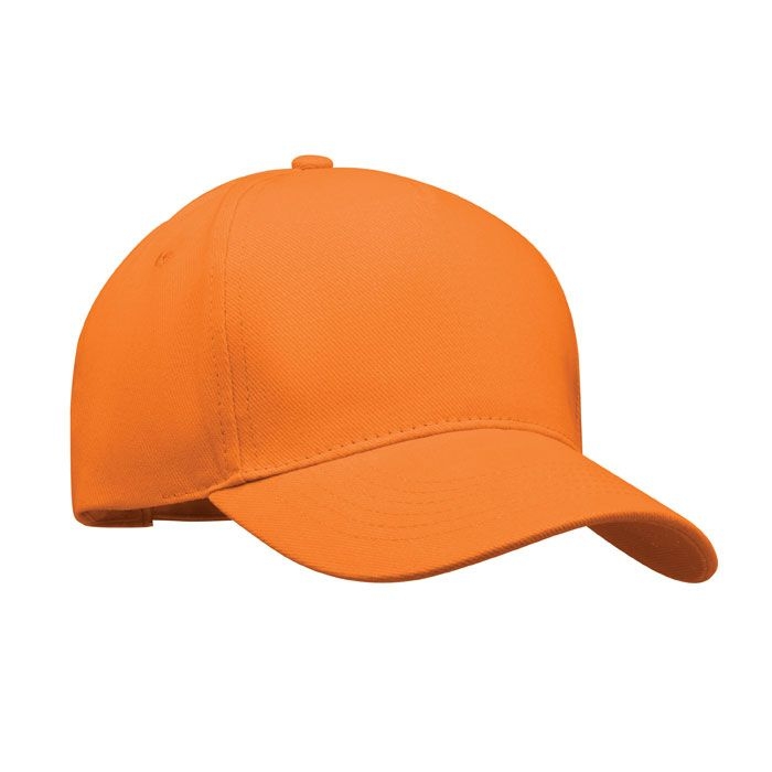 MO6875-10Long Beach Singa Baseball cap 5 panels 260g_m²_ orange