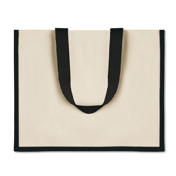 MO8967-03Campo De Fiori Jute_Canvas Shopper _ Schwarz