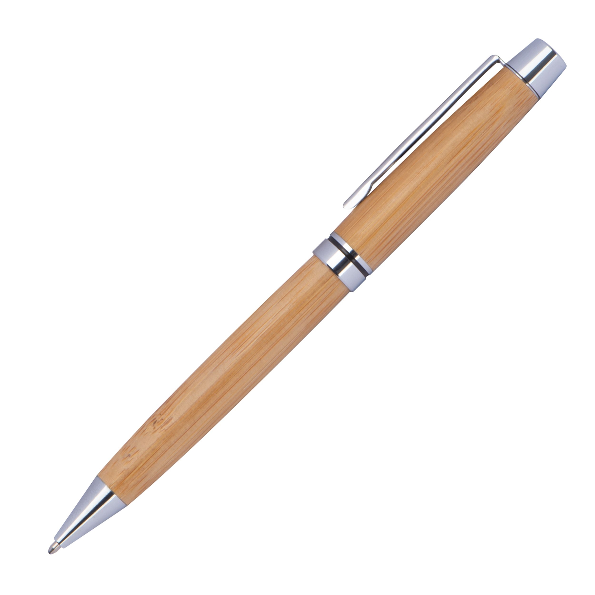 MA13158-13Kugelschreiber aus Holz mit Applikationen aus Metall_ beige