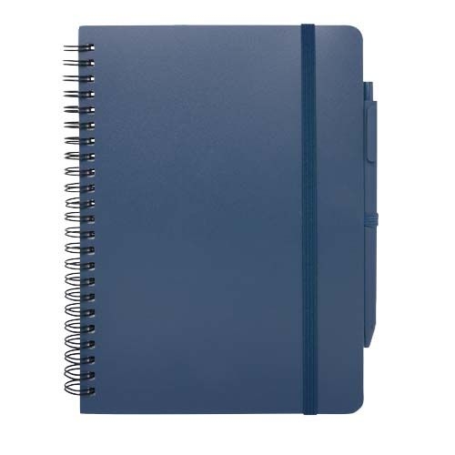 PF107901-1Thalaasa A5 Hardcover Notizbuch mit Kugelschreiber _schwarze Mine_ Ozeanblau