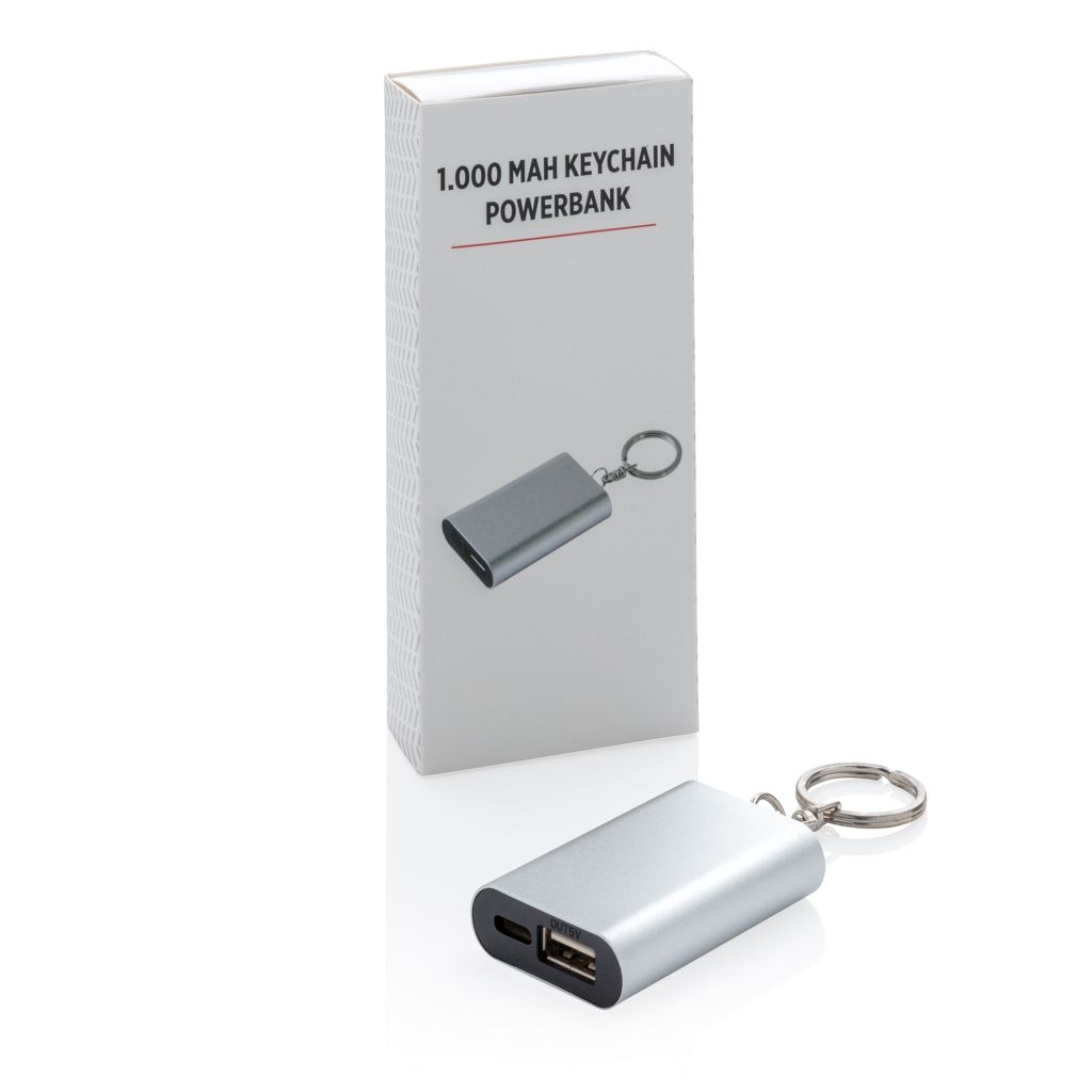 XDP324_19-01.000 mAh Schluesselanhaenger Powerbank_ silber