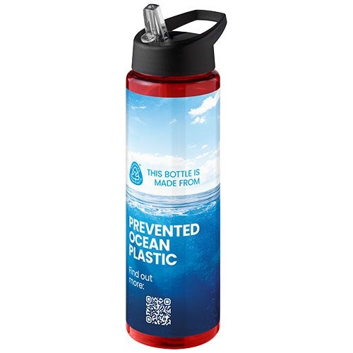 PF210486-9H2O Active® Eco Vibe 850 ml Sportflasche mit Ausgussdeckel_ rot_schwarz