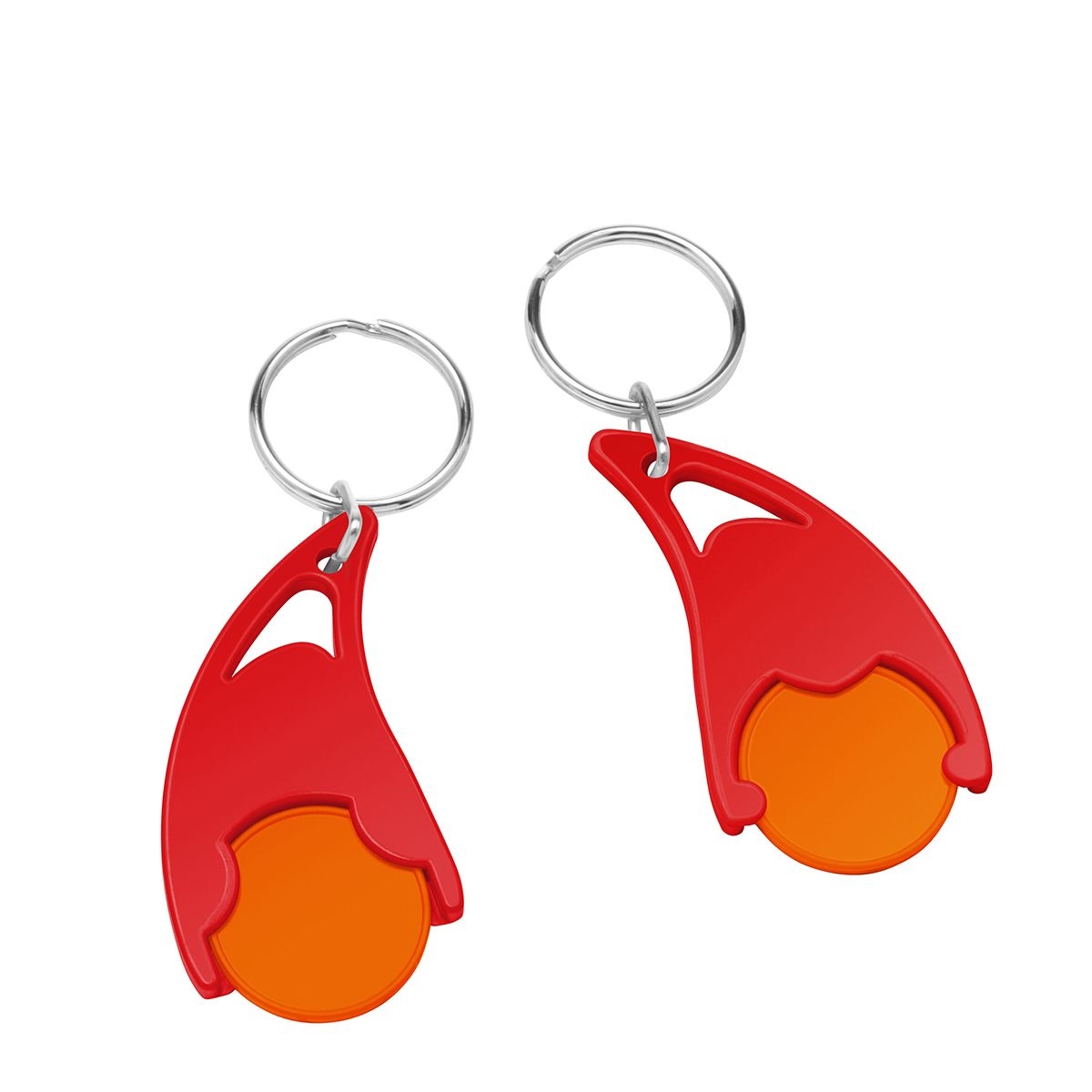 HE7491R-5-1Chiphalter mit  1€-Chip _Epsilon_ orange_ rot