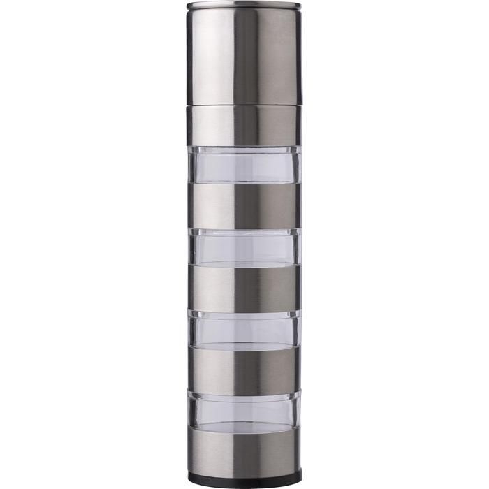 GI966235-32Gewuerzmuehle Rylan aus rostfreiem Stahl_ silber