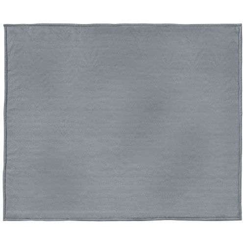 PF112809-1Springwood Decke aus weichem Fleece und Sherpa-Plaid_ grau_offwhite