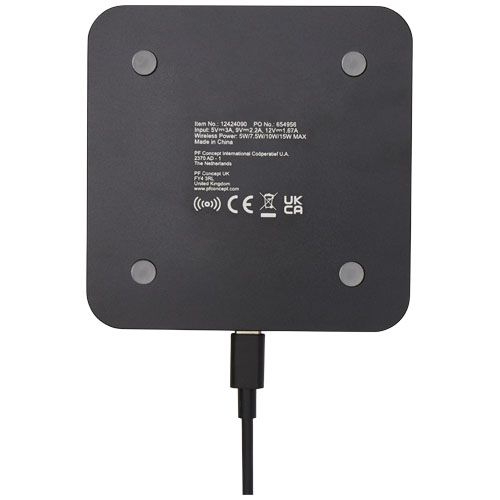Hybrid hochwertiges wireless 15W Ladepad, schwarz