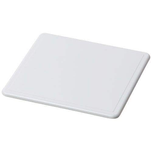 PF210516-2Renzo quadratischer Kunststoffuntersetzer_ weiss