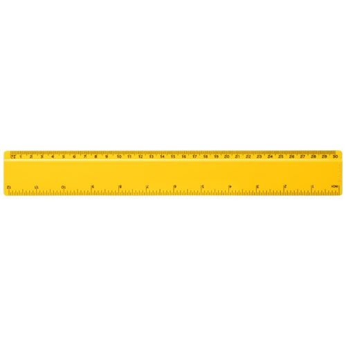PF210468-2Refari 30 cm Lineal aus recyceltem Kunststoff_ gelb