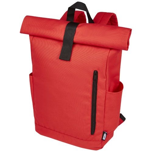 PF120659-1Byron 15_6_ GRS RPET Roll-Top Rucksack 18 L_ rot