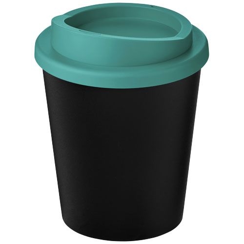 PF210454-9Americano® Espresso Eco 250 ml recycelter Isolierbecher_ schwarz_aquablau