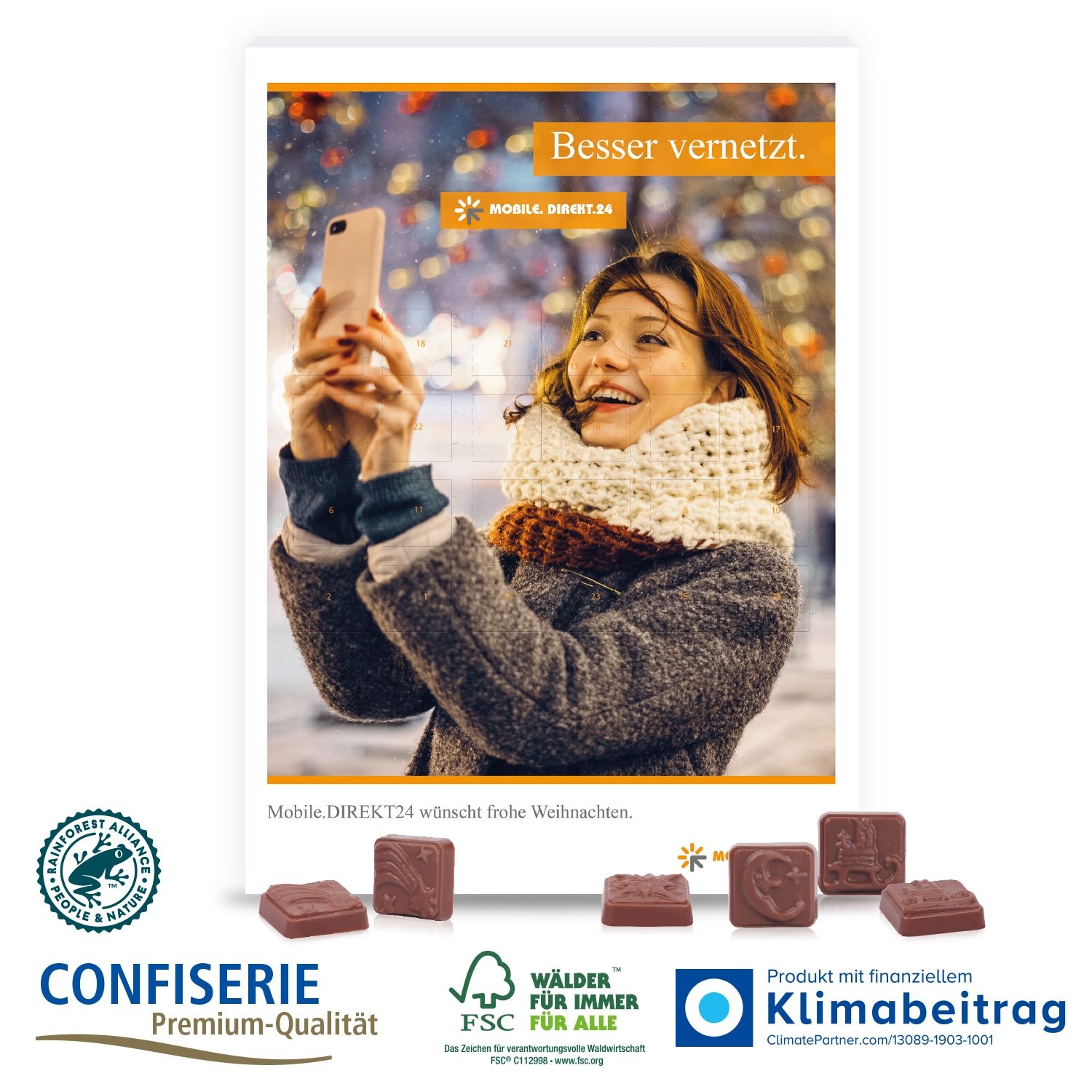 CD95319Wand-Adventskalender „Classic Design“_ 75 g