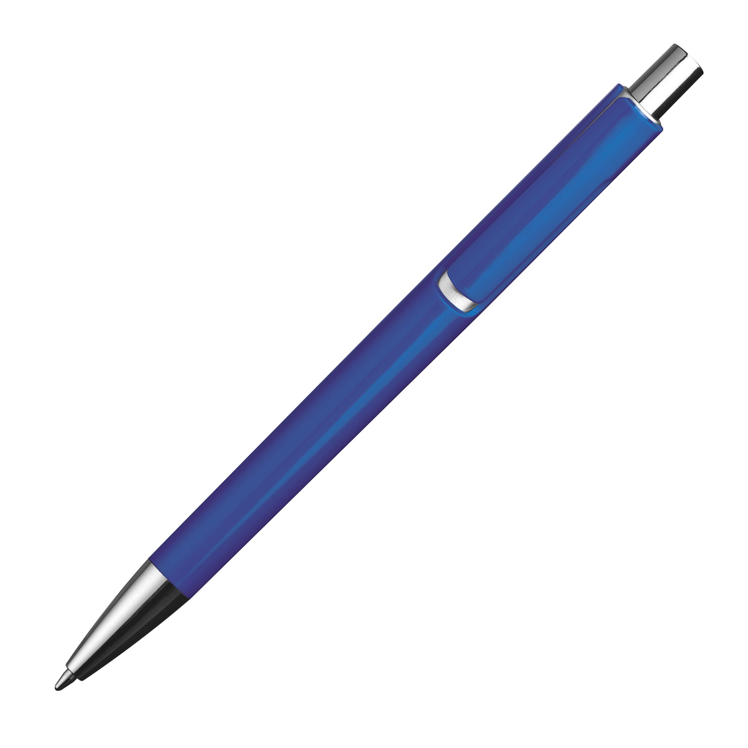 MA13538-04Kugelschreiber mit silbernen Applikationen_ blau